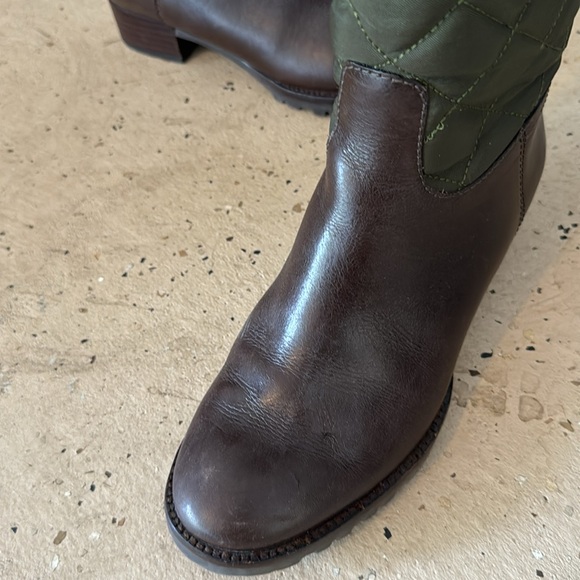 Tory birch  nylon leather - hunter green brown size 6 - Picture 5 of 6